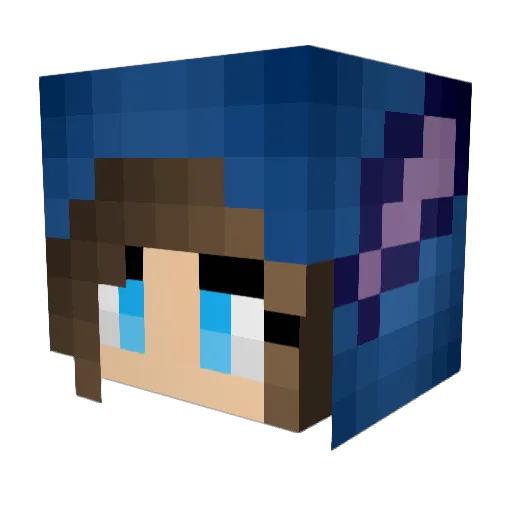 Yingor0802 Minecraft avatar head, 3D render