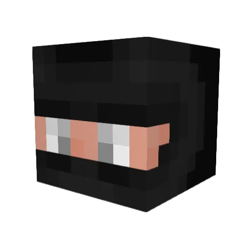 Yinkz Minecraft avatar head, 3D render