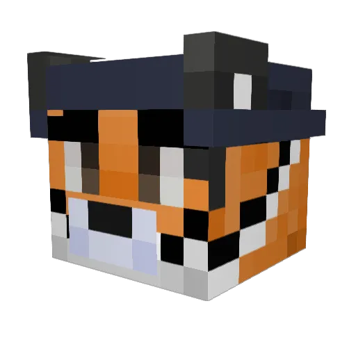 Yinnnn_sheng Minecraft avatar head, 3D render