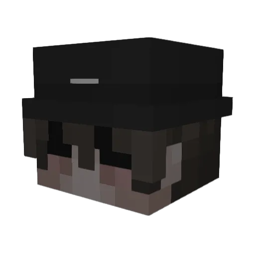 Yiox Minecraft avatar head, 3D render