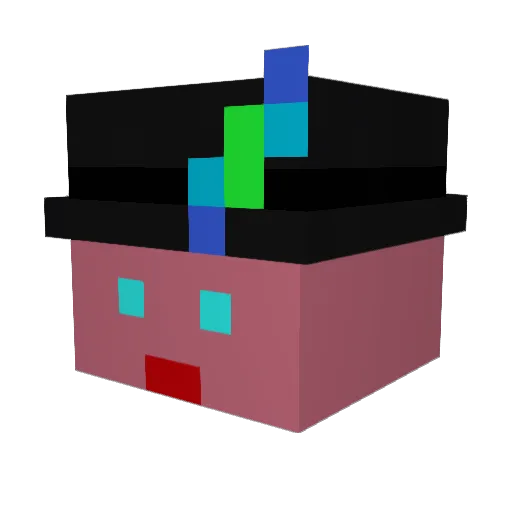 YippeeYay_ Minecraft avatar head, 3D render