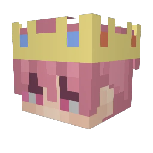Yippee_XD Minecraft avatar head, 3D render