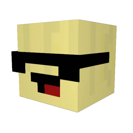 Yippy741 Minecraft avatar head, 3D render