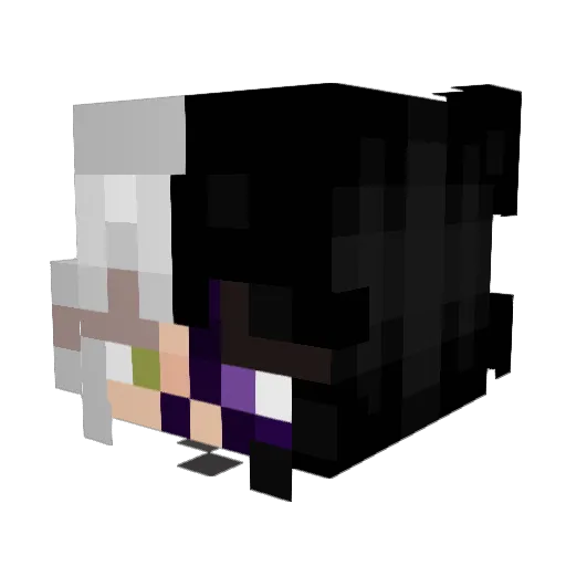 YiriToka Minecraft avatar head, 3D render