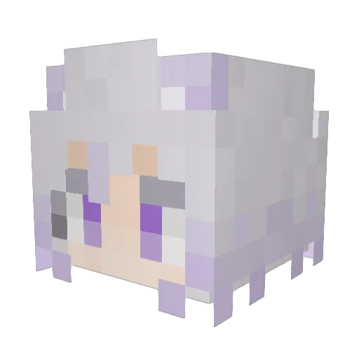 Yiska27 Minecraft avatar head, 3D render