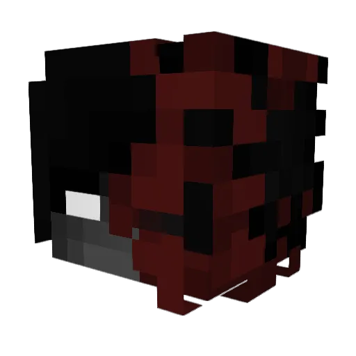 Yistchu Minecraft avatar head, 3D render