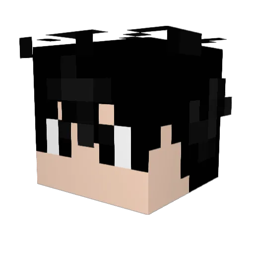 YisusPY Minecraft avatar head, 3D render