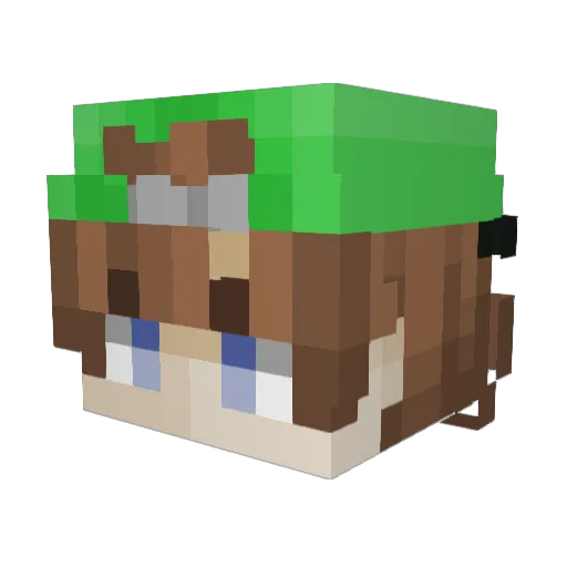 Yisus_D Minecraft avatar head, 3D render
