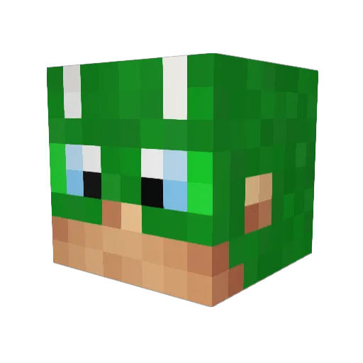 YisusconD Minecraft avatar head, 3D render