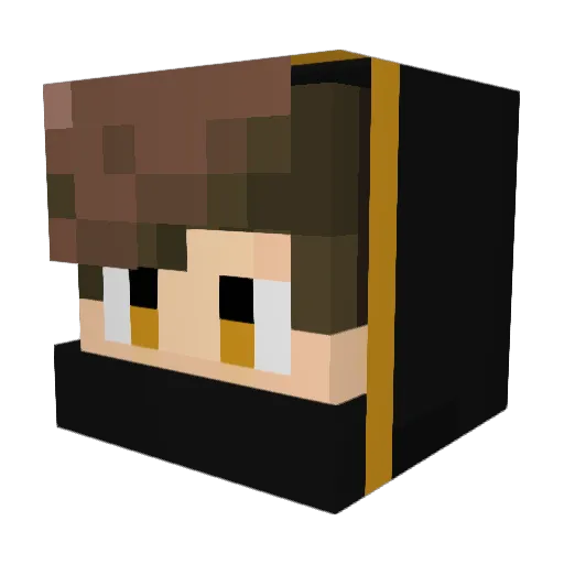 Yitcherr Minecraft avatar head, 3D render