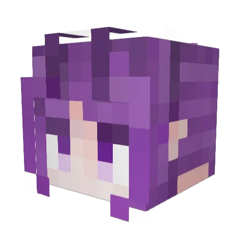 Yity8 Minecraft avatar head, 3D render