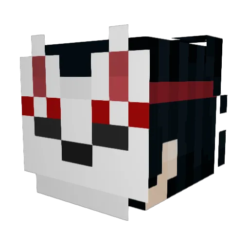 Yitzkuu Minecraft avatar head, 3D render