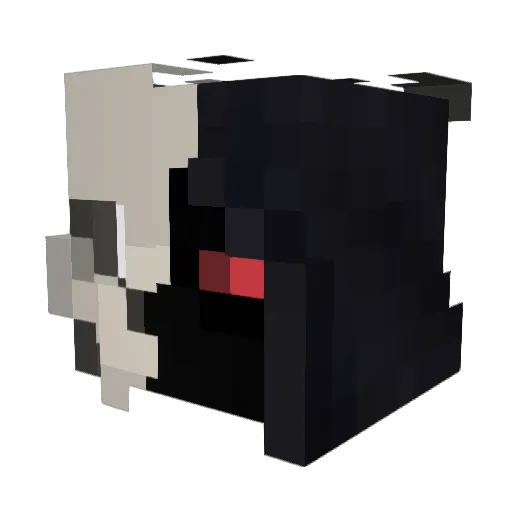 Yixie99 Minecraft avatar head, 3D render