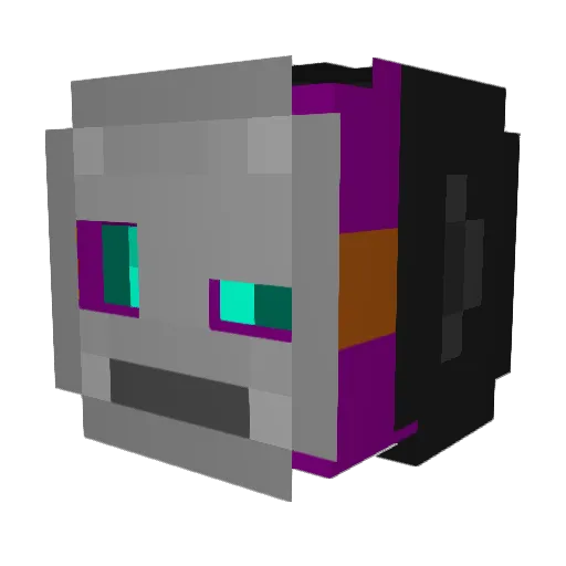 Yiyomania Minecraft avatar head, 3D render
