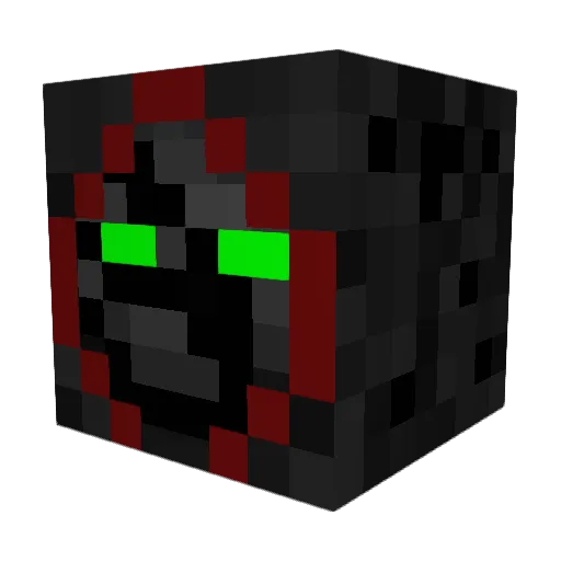 Yizo Minecraft avatar head, 3D render