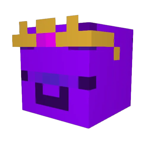 Yizunsi Minecraft avatar head, 3D render