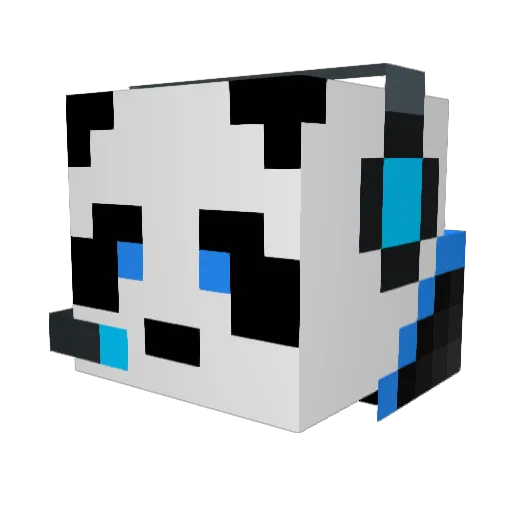 Yizzus Minecraft avatar head, 3D render