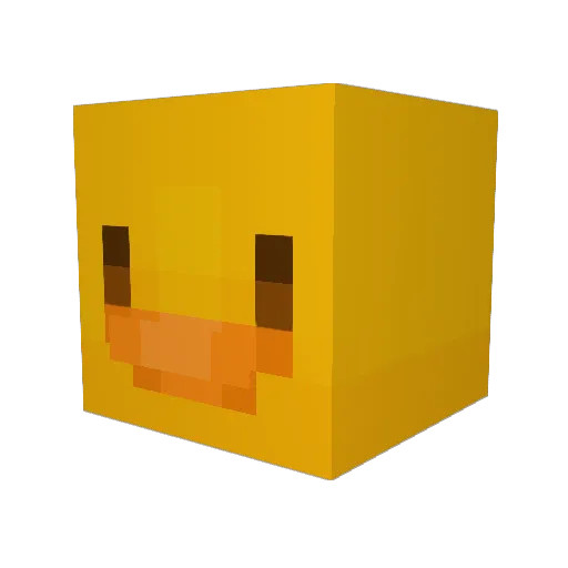 YkVexxy Minecraft avatar head, 3D render