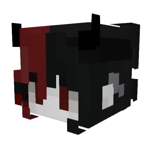 YkaryD3ad Minecraft avatar head, 3D render