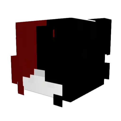Ykaryz Minecraft avatar head, 3D render