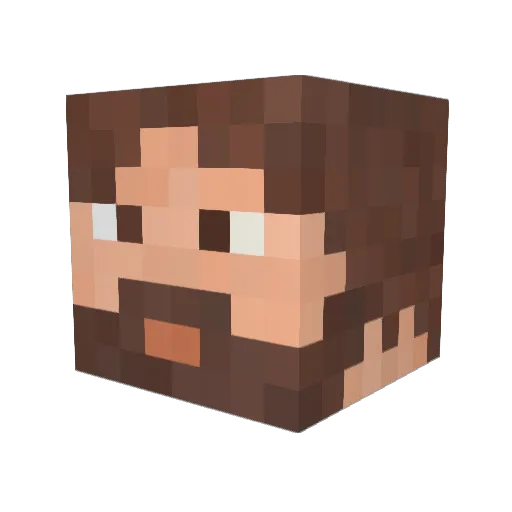 YkeOrso Minecraft avatar head, 3D render