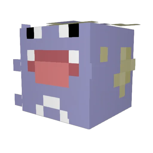 Ykenti Minecraft avatar head, 3D render
