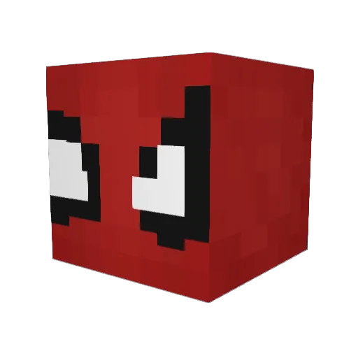 YkkoS2 Minecraft avatar head, 3D render