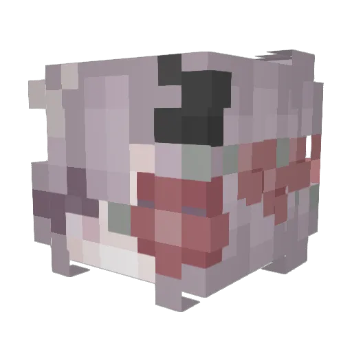 Ykoni_ Minecraft avatar head, 3D render