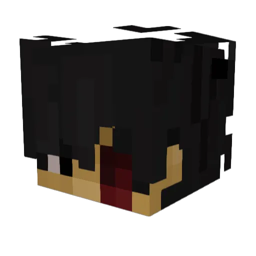 YkzAngelo Minecraft avatar head, 3D render