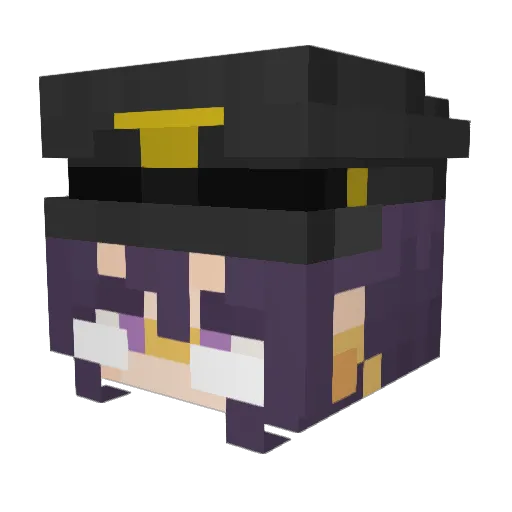 Ylamicka Minecraft avatar head, 3D render