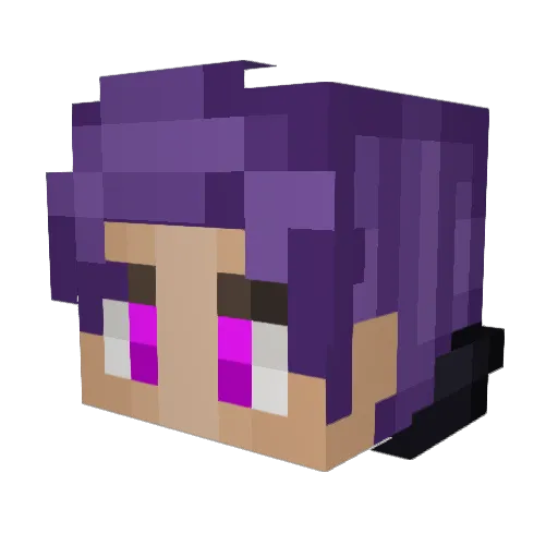 Ylassmakee Minecraft avatar head, 3D render