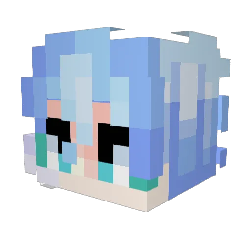 YlerTates Minecraft avatar head, 3D render