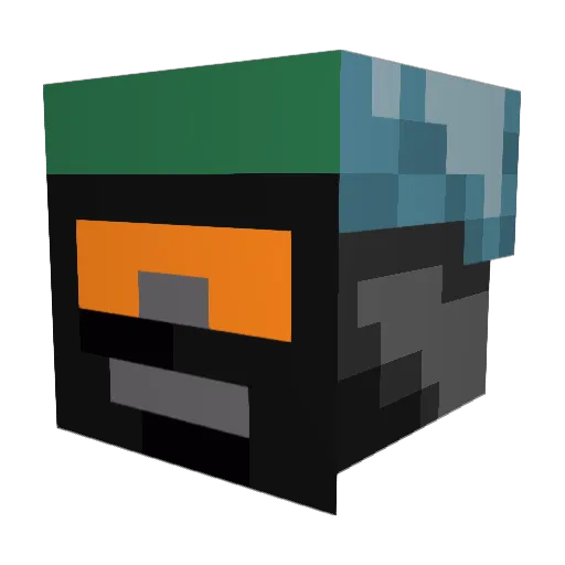 Ylisiir Minecraft avatar head, 3D render