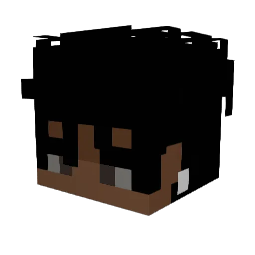 Yll_like Minecraft avatar head, 3D render
