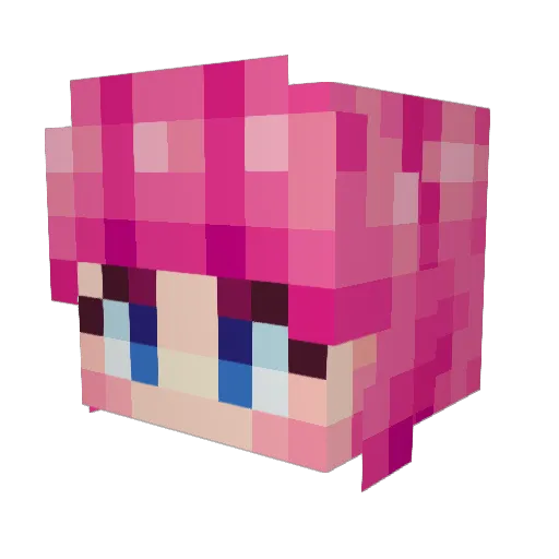 YlleellY Minecraft avatar head, 3D render