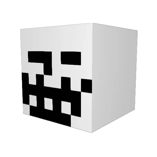 Ylli99 Minecraft avatar head, 3D render