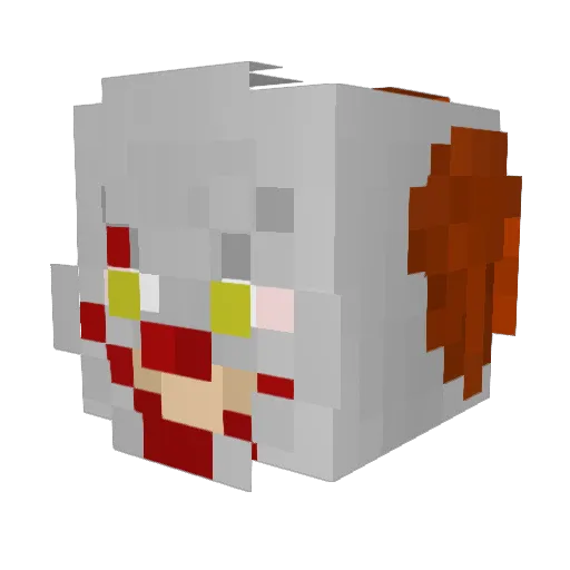 Ylorb Minecraft avatar head, 3D render
