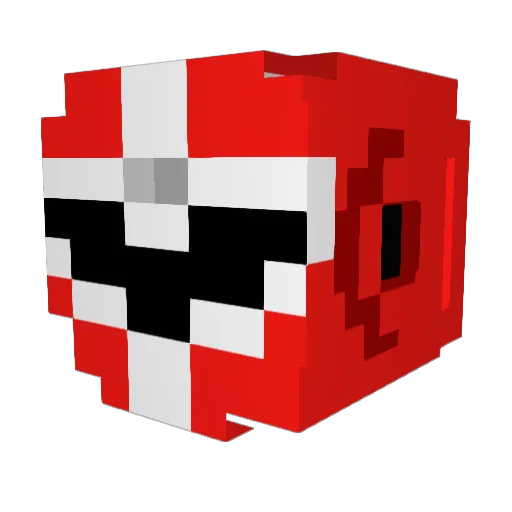 Ylvaa5 Minecraft avatar head, 3D render