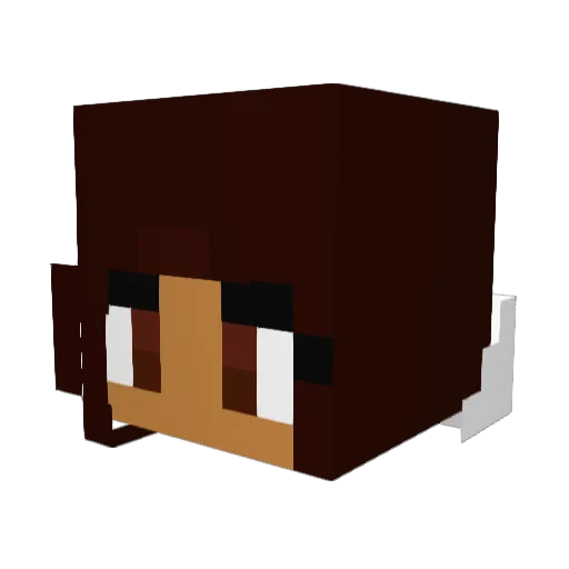 Ylvie2005 Minecraft avatar head, 3D render