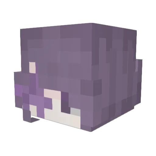 Ylvie_ Minecraft avatar head, 3D render