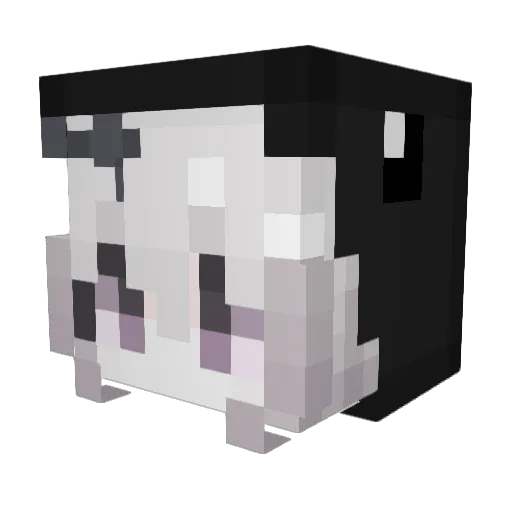 Ymaistr Minecraft avatar head, 3D render