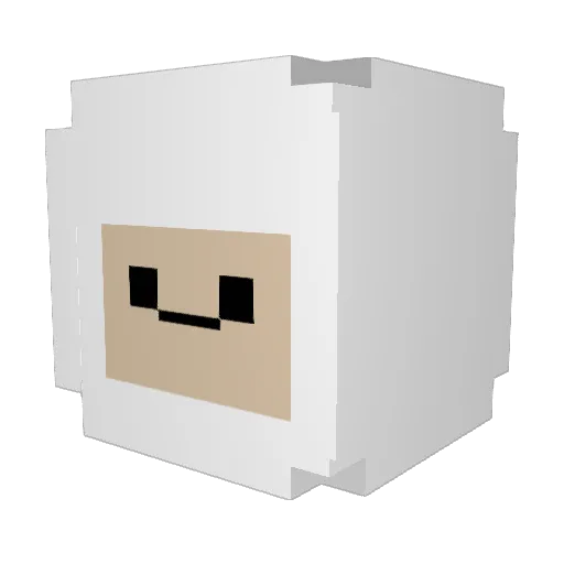 YmavvvOnScloud Minecraft avatar head, 3D render
