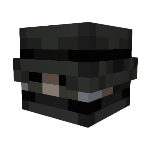 Ymiirr Minecraft avatar head, 3D render