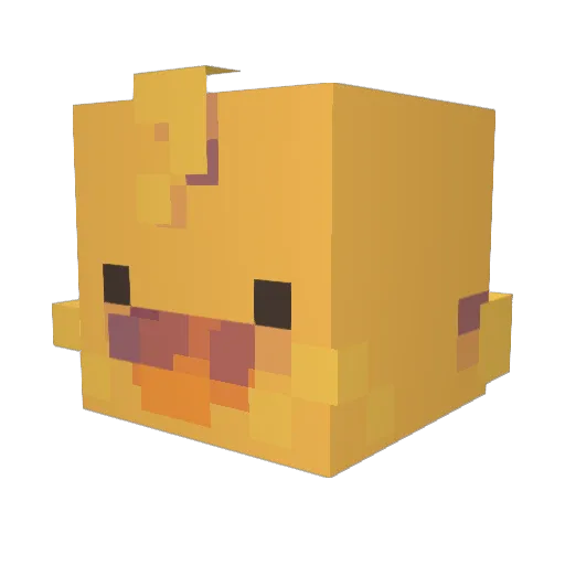 Ymir21 Minecraft avatar head, 3D render