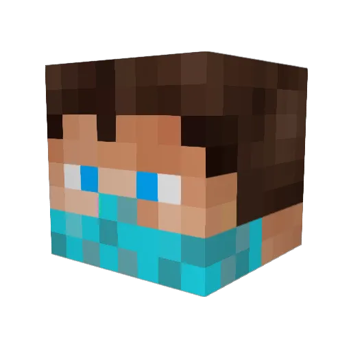 Ymirinn Minecraft avatar head, 3D render
