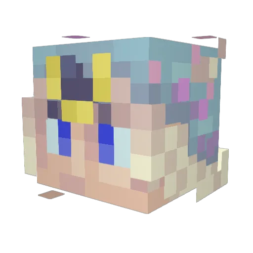 Ymirr1 Minecraft avatar head, 3D render