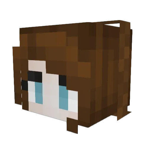 Ymixle Minecraft avatar head, 3D render