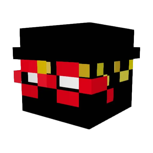 Ymmerial Minecraft avatar head, 3D render