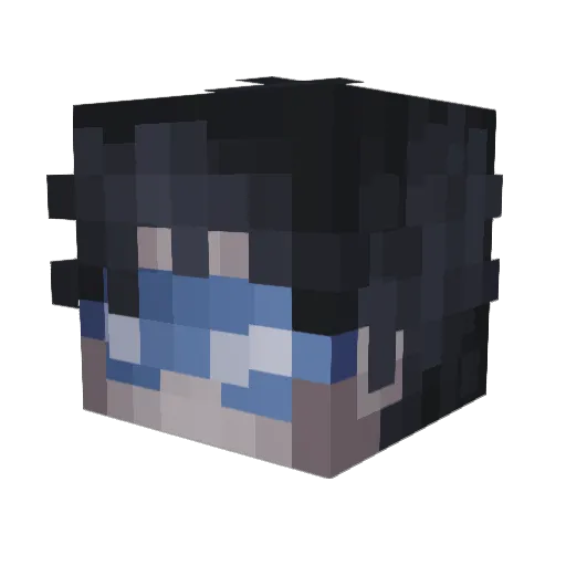 Ymxr Minecraft avatar head, 3D render