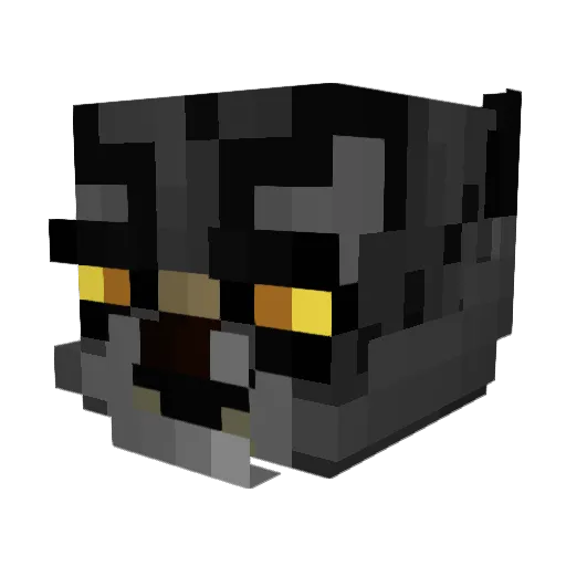 Ynea Minecraft avatar head, 3D render
